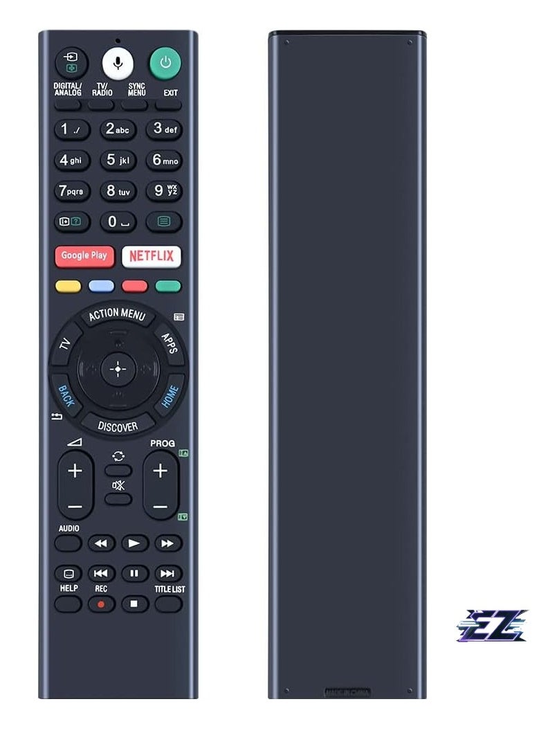 RMF-TX300E Sub RMF-TX200E RMF-TX200A Voice Remote Control Replacement for Sony Bravia TV KD-43XD8005, KD-55XE8505, KD-55XD8577, KD-65XE9305, KD-65ZD9, KD-75XD88, KD-85XD8505, FW-49XE8001 – Easy Setup, Voice Control, Battery Included