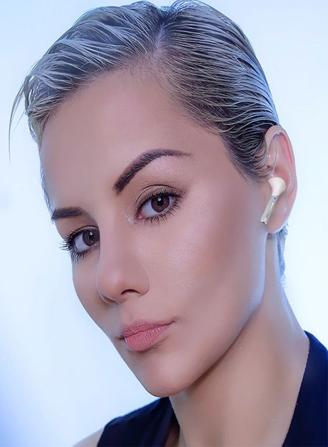 مونستر سماعات أذن لاسلكية للألعاب، بلوتوث 5.4، مشغل 13 مم، إلغاء الضوضاء النشط، زمن انتقال منخفض للموسيقى/الألعاب، مقاومة للعرق (أبيض) - Image 5