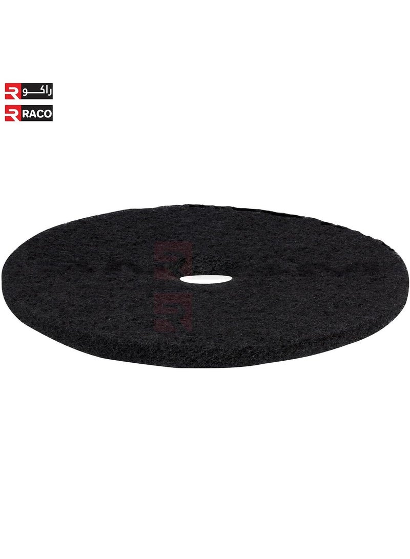 RACO RACO Polishing Pad 17”, Floor Cleaning Pads Diamond Polishing Pad for Granite Marble Concrete Stone Black  - Image 2