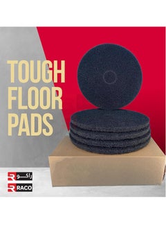 RACO RACO Polishing Pad 17”, Floor Cleaning Pads Diamond Polishing Pad for Granite Marble Concrete Stone Black  - Image 3