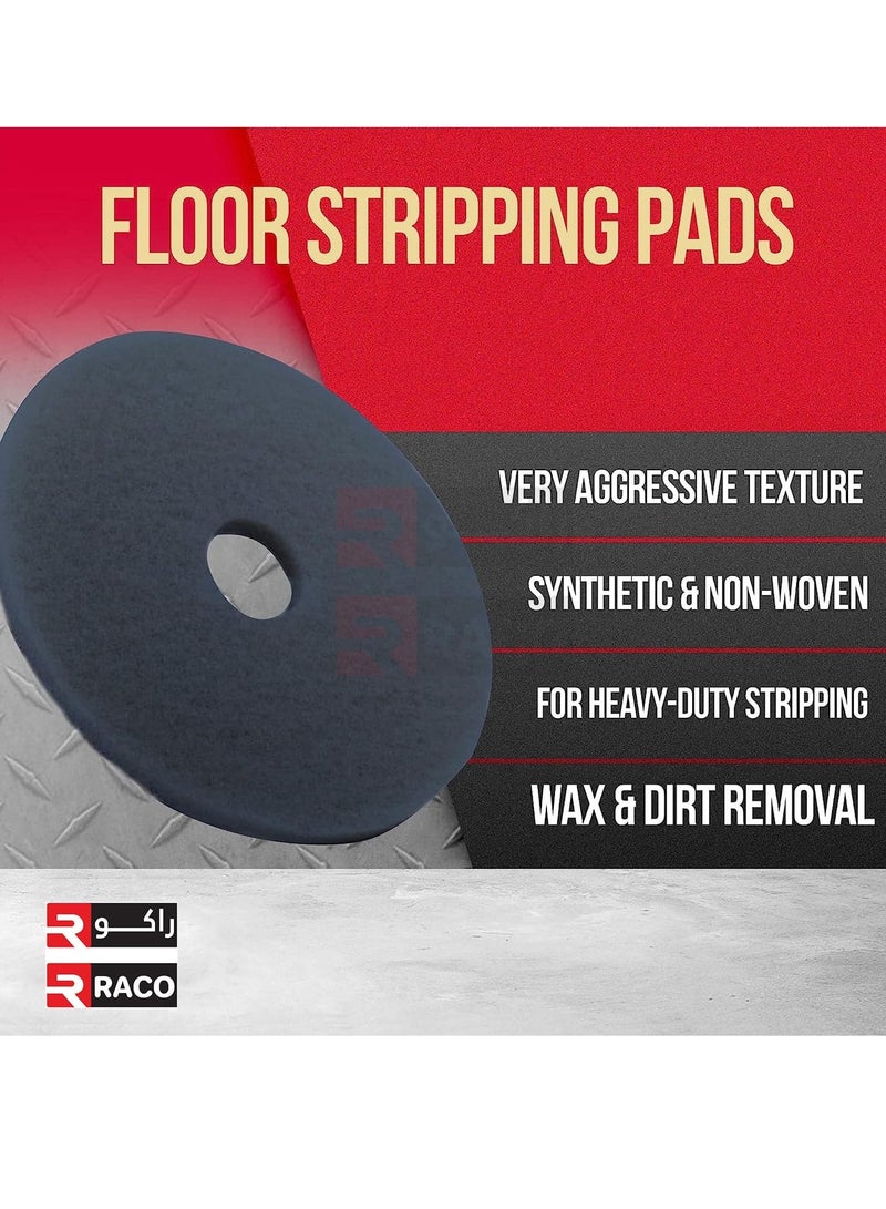 RACO RACO Polishing Pad 17”, Floor Cleaning Pads Diamond Polishing Pad for Granite Marble Concrete Stone Black  - Image 4