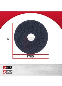 RACO RACO Polishing Pad 17”, Floor Cleaning Pads Diamond Polishing Pad for Granite Marble Concrete Stone Black  - Image 5
