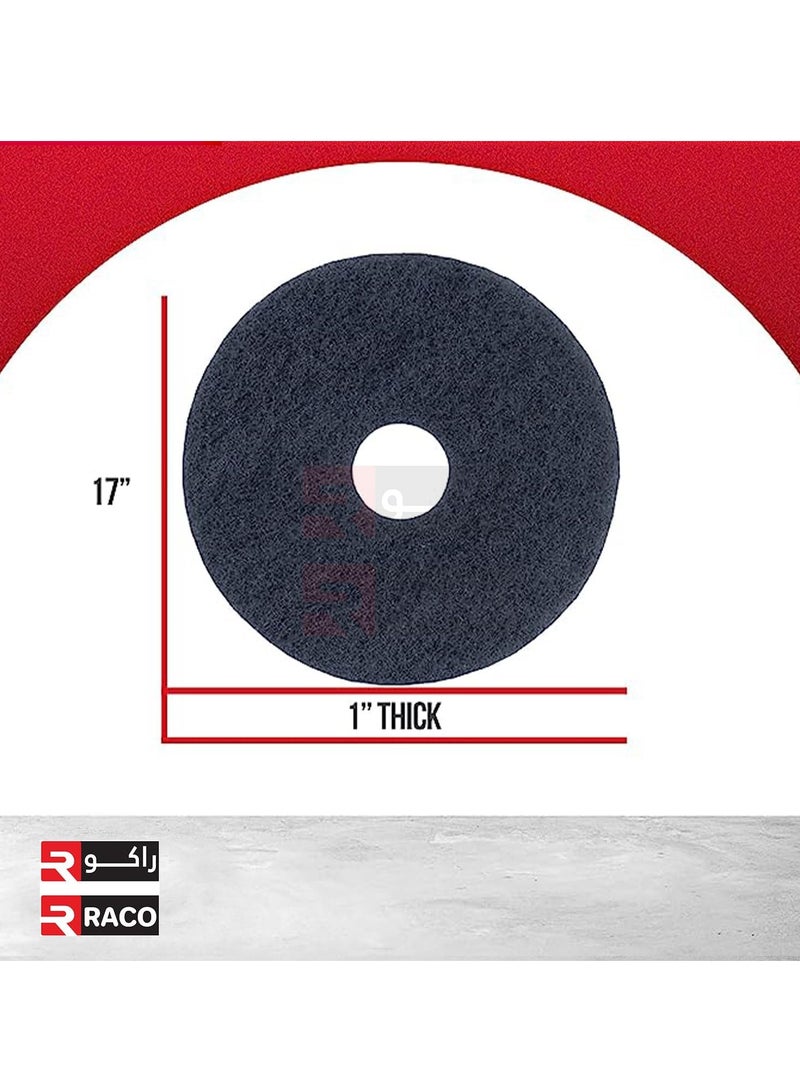 RACO RACO Polishing Pad 17”, Floor Cleaning Pads Diamond Polishing Pad for Granite Marble Concrete Stone Black  - Image 5