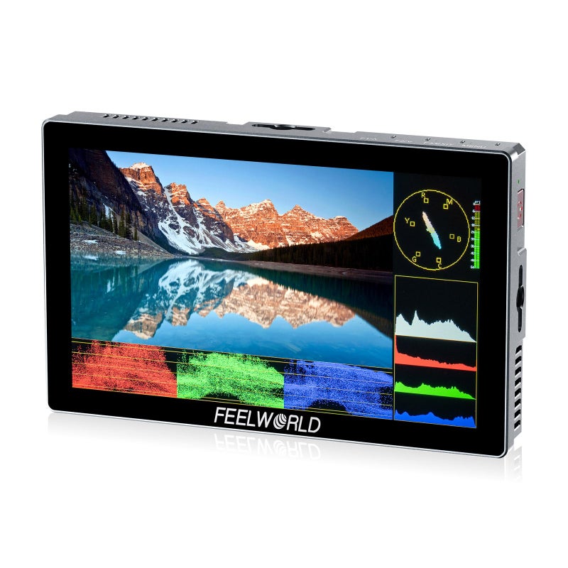 FEELWORLD P6X 55 inch 1000nit Aluminium Camera Field DSLR Monitor Touchscreen High Brightness Portable Waveform LUT HDR 4K HDMI Input and Output Weight 249g - Image 2