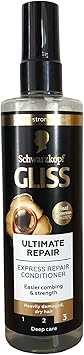 Gliss بخاخ بلسم غليس إكسبريس النهائي 200 مل للشعر التالف جداً شوارزكوف - Image 4