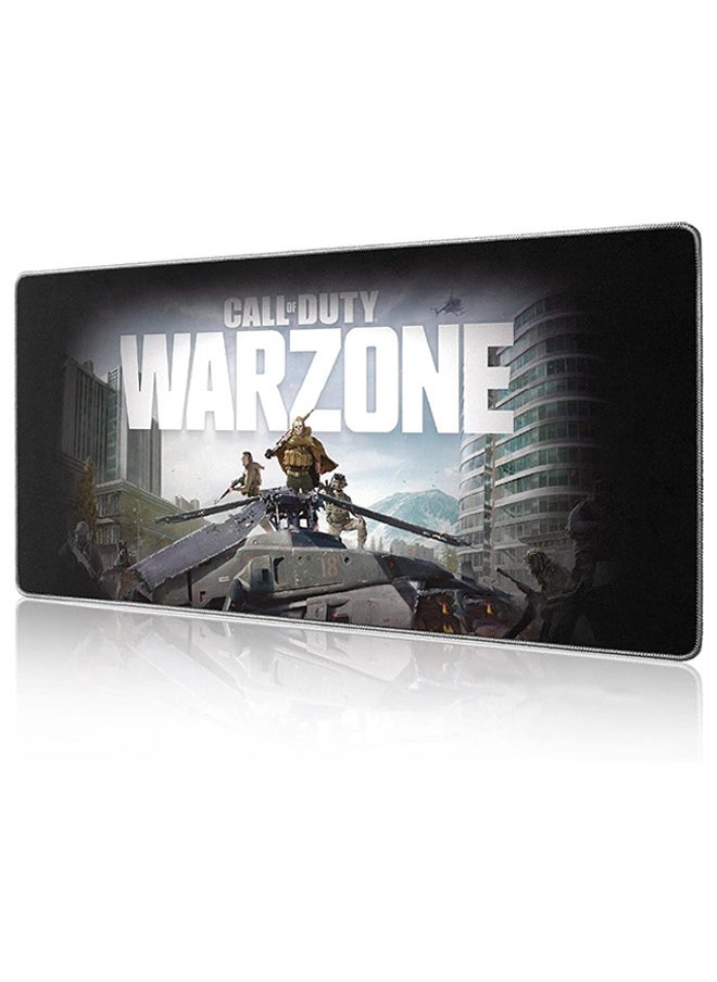 Generic - Gaming Mouse Pad Call of Duty Warzone The Drop, Extended XXL Large Black Home Office PC Computer Desk Accessories Keyboard Mousepad Mat with Non-Slip Rubber Base Stitched Edges - Image 1
