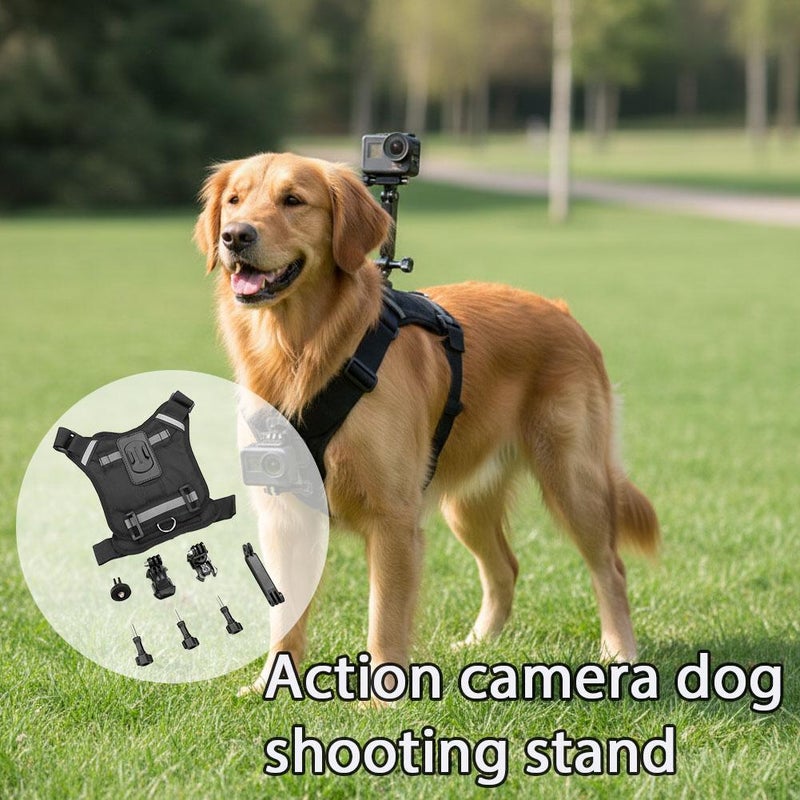 Action camera, pet dog shooting stand vest, chest and back view pet harness shooting stand for DJI and Insta360 - Image 2