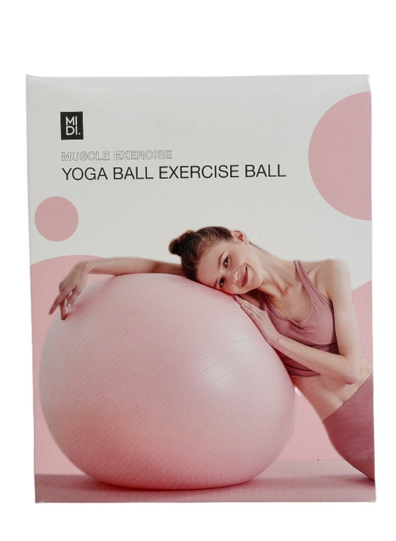 Midi Yoga Ball with Air Pump - Exercise Ball for Pregnancy & Fitness - Green - Image 1