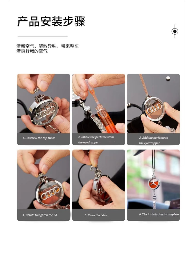 ACLIX Premium Car Perfume Pendant Air Freshener – Elegant Auto Interior Fragrance - Image 2