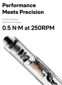 HOTO Electric Precision Screwdriver Master Set (56 Bits) – 3 Torque Settings, Brushless Motor, LED Light, Rechargeable – 60min Runtime, Type-C Charging  - Image 2