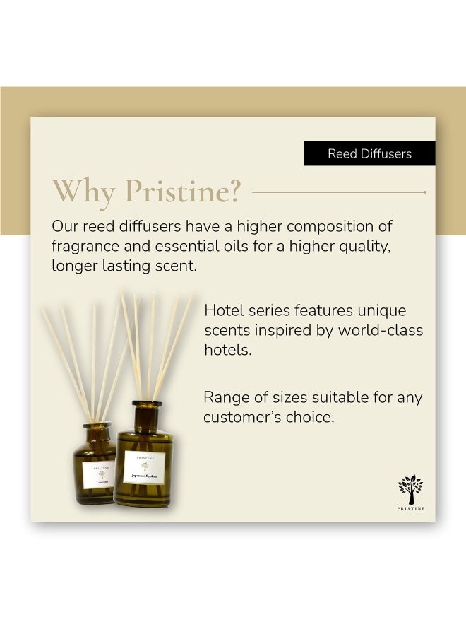Pristine - Japanese Ryokan/Inspired By Shangri La Hotel Reed Diffuser For Home Fresh Lavender Moroccan Amber Reed Diffuser Set Oil Diffuser And Reed Diffuser Sticks Home And Office Decor Fragrance Gi Feet - Image 1