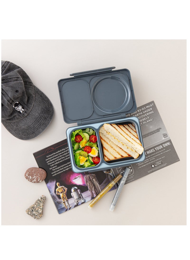 Omielife OmieBox Up Bento Box with Insulated Thermos & Ice Pack, Graphite - Image 5