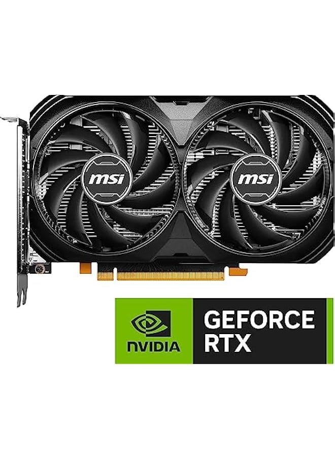 عربست بطاقة رسومات MSI Gaming GeForce RTX 4060 8GB GDRR6 ساعة متطورة: 2505 ميجاهرتز 128-Bit HDMI/DP Nvlink معمارية Ada Lovelace مروحة TORX Fan 4.0 (RTX 4060 Ventus 2X Black 8G OC)  - Image 2