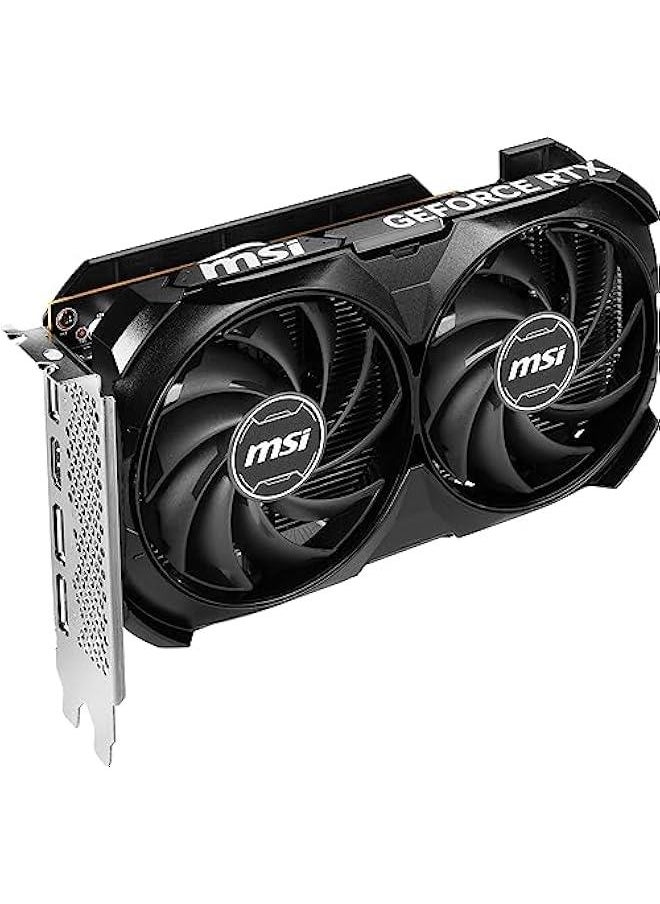 عربست بطاقة رسومات MSI Gaming GeForce RTX 4060 8GB GDRR6 ساعة متطورة: 2505 ميجاهرتز 128-Bit HDMI/DP Nvlink معمارية Ada Lovelace مروحة TORX Fan 4.0 (RTX 4060 Ventus 2X Black 8G OC)  - Image 3