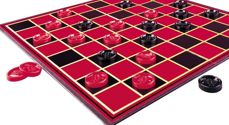 Pressman Checkers -- Classic Game With Folding Board and Interlocking Checkers ,5" - Image 3