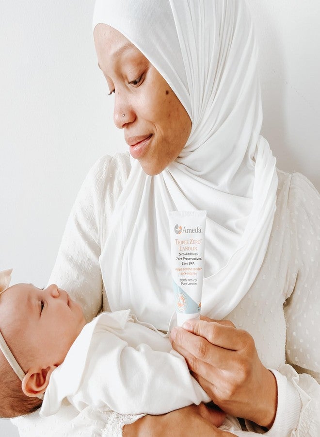 Ameda Triple Zero Lanolin Nipple Cream for Breastfeeding Pain | All Natural Lanolin Nipple Balm | Single Ingredient Pure Lanolin Cream | Breast Feeding Must Haves | ONLY Triple Zero Lanolin 35g/1.2oz - Image 5