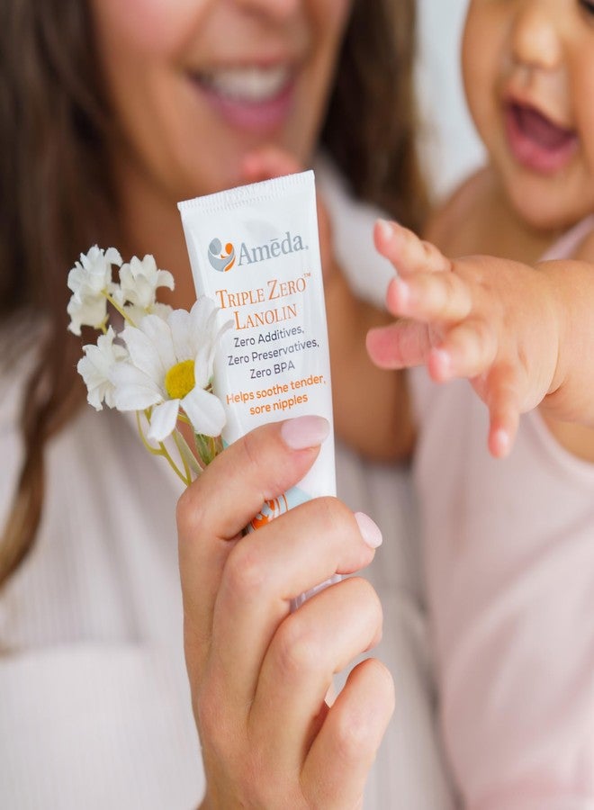 Ameda Triple Zero Lanolin Nipple Cream for Breastfeeding Pain | All Natural Lanolin Nipple Balm | Single Ingredient Pure Lanolin Cream | Breast Feeding Must Haves | ONLY Triple Zero Lanolin 35g/1.2oz - Image 3