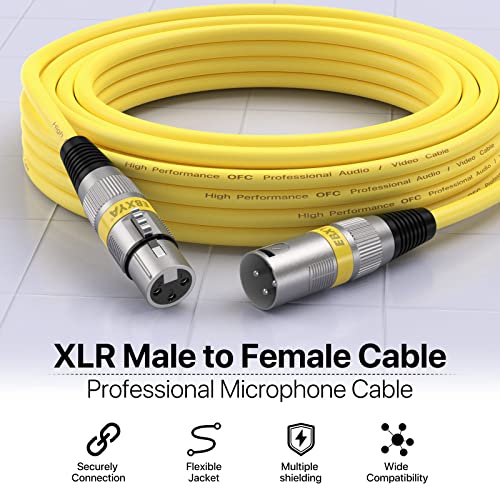 EBXYA XLR Cable 6 Ft Short 10 Color Packs - Mic Cable with XLR Male to Female Patch Cable, - Image 5
