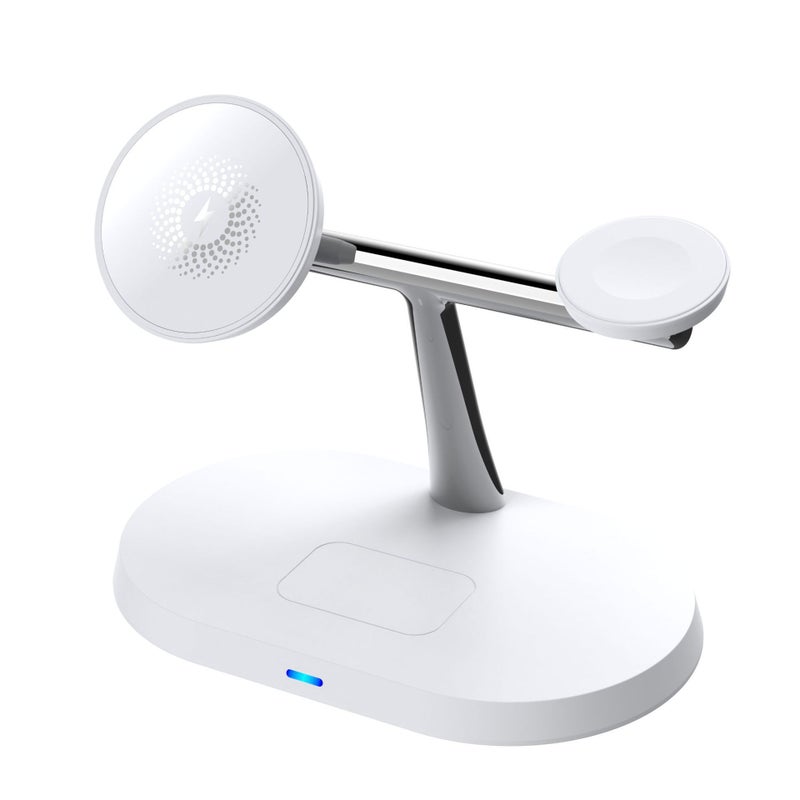 حامل الهاتف اللاسلكي المغناطيسي Z10، شاحن 3 في 1 لسماعات أبل وساعة أبل