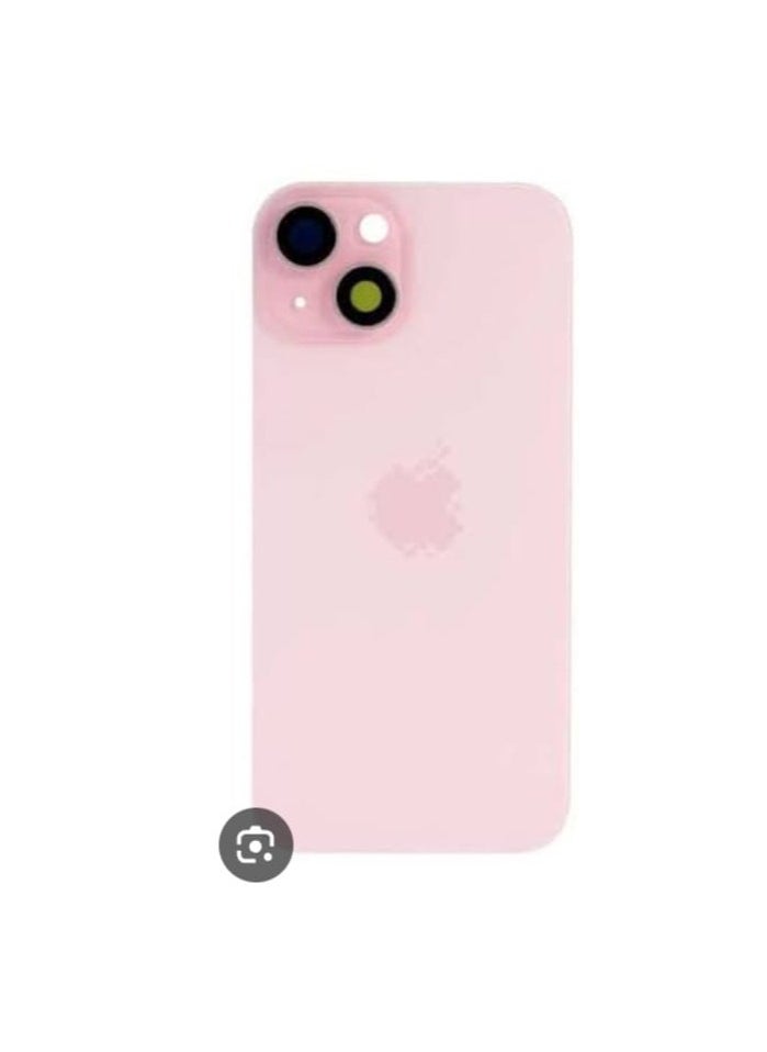 Generic - OEM Replacement Back Glass for iphone 15 Plus Pink - Image 1