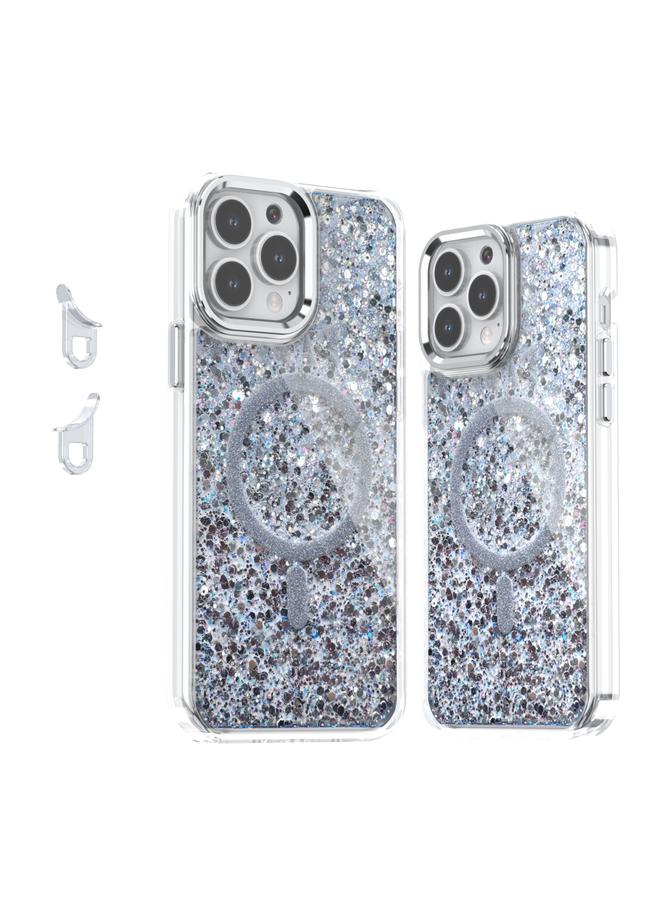 Zaboon Case For iPhone 13 Pro Max Epoxy Glitter MagSafe Magnetic TPU Phone Case - Image 1