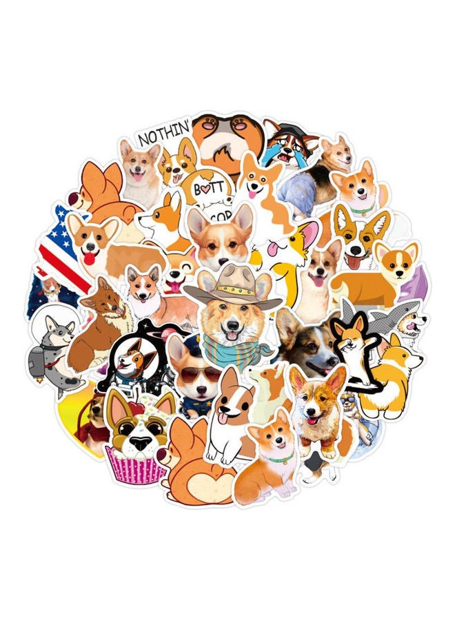 Loquat 50-Piece Cartoon Cute Dogs Waterproof Vinyl Stickers 5x7cm - Image 2