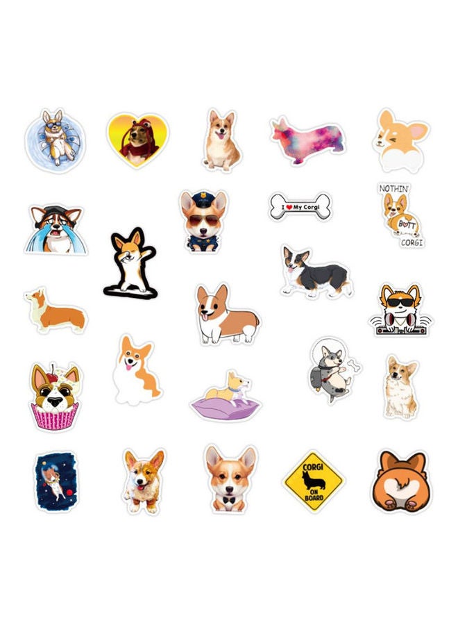 Loquat 50-Piece Cartoon Cute Dogs Waterproof Vinyl Stickers 5x7cm - Image 3