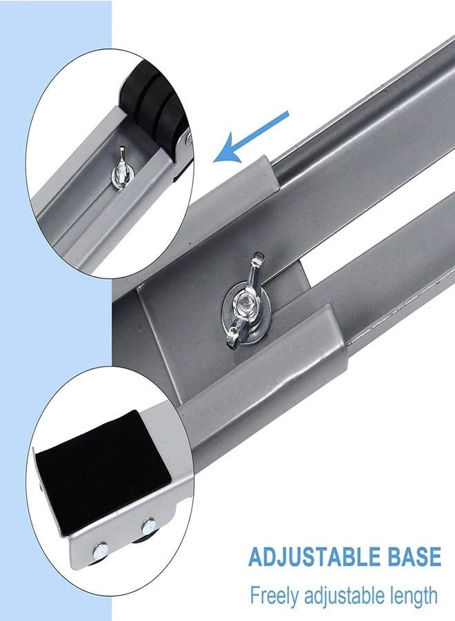 JAJEEK Machine Stand Adjustable Moving Roller for Home Appliances Washing Machines Refrigerators Dryers Dishwashers Heavy Power Tools and Equipment with Wheels - Image 3