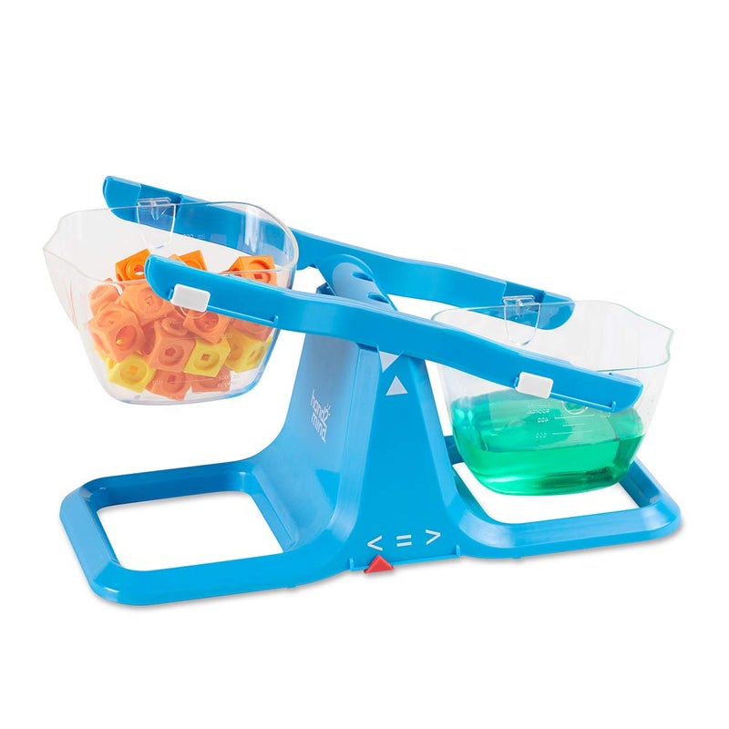 hand2mind Blue Nestable Bucket Balance, Clear Double Bucket Balance Scale for Liquids and Solids, Easy to Assemble Kids Scale, Space Saving Storage Base, Balance Scale for Classroom (Set of 1) - Image 5