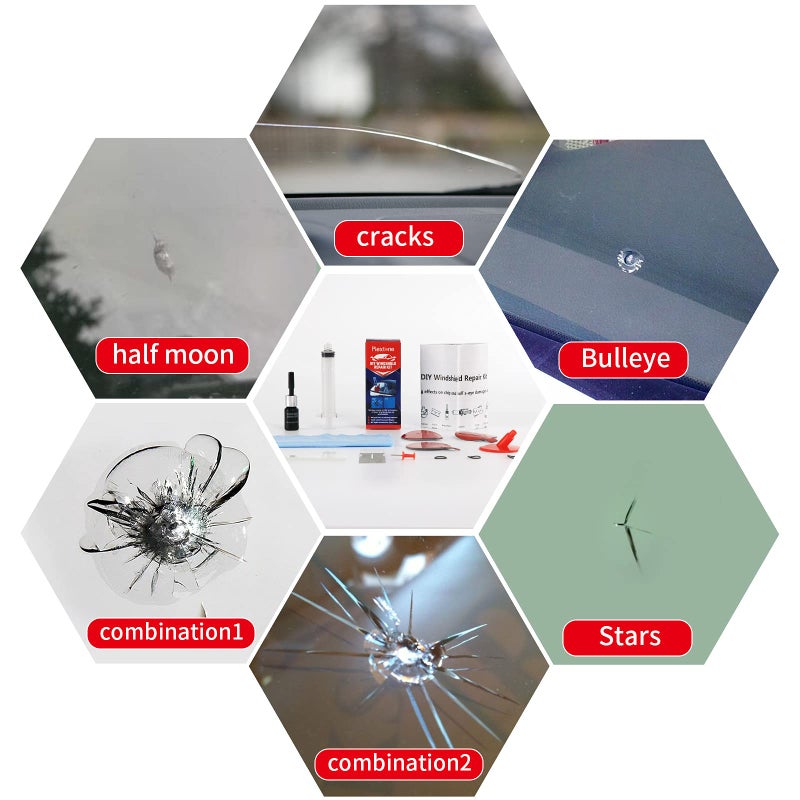 Plextone Fast Repair DIY Car Windshield Repair Kit - Image 2