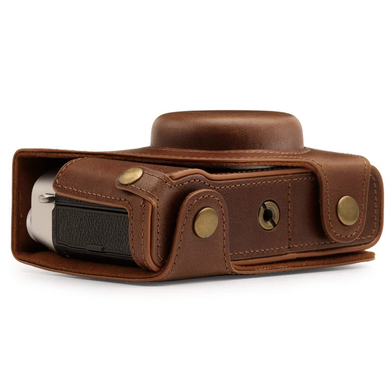 MegaGear MG1893 Ever Ready Genuine Leather Camera Case Compatible with Fujifilm X100V - Brown - Image 2