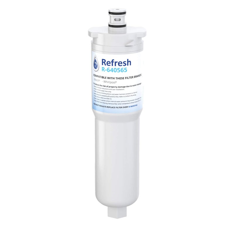Refresh Replacement Refrigerator Water Filter for Bosch 640565, EVOLFLTR10, Whirlpool WHKF-R-PLUS, W1085590, 56932, 2168701, 3M Cuno CS-52, CS-51, CS-450, CS-451, CS-452 (1 Pack) - Image 4