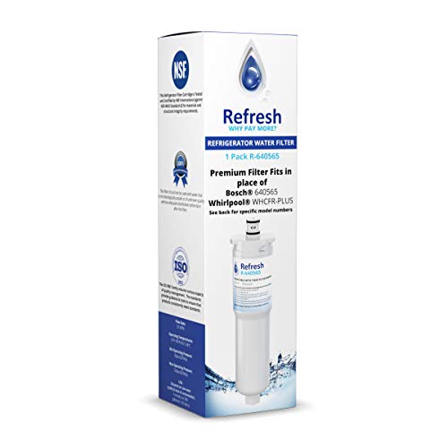 Refresh Replacement Refrigerator Water Filter for Bosch 640565, EVOLFLTR10, Whirlpool WHKF-R-PLUS, W1085590, 56932, 2168701, 3M Cuno CS-52, CS-51, CS-450, CS-451, CS-452 (1 Pack) - Image 3