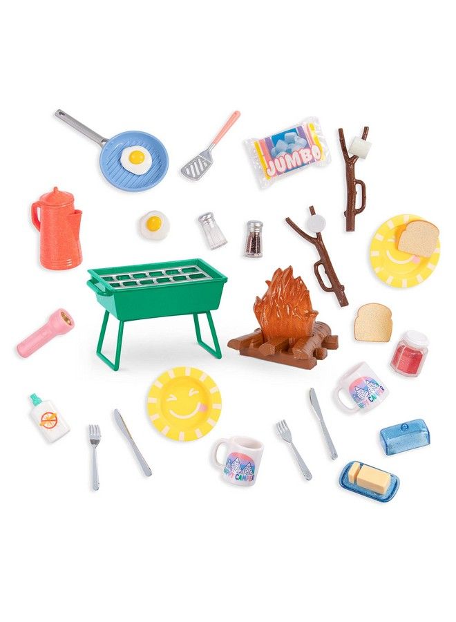 Glitter Girls Campfire & Portable Bbq Grill Set Marshmallows Toasting Sticks And Play Food 14 Inch Doll Accessories For Kids Ages 3 And Up Children’S Toys - Image 1