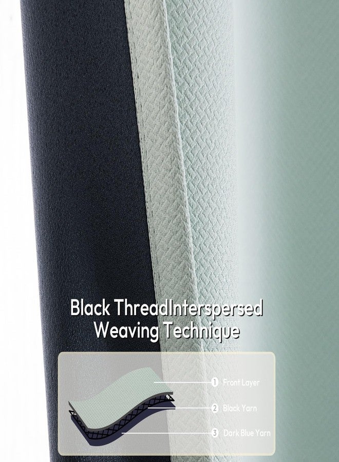 NANPIPER 100% Blackout Curtains for Bedroom 84 Inch Length 2 Panels Set, Solid Thermal Insulated Energy Saving Window Treatment Curtains Grommet Top Drapes, W42 x L84 Inches, Sprout Green - Image 4