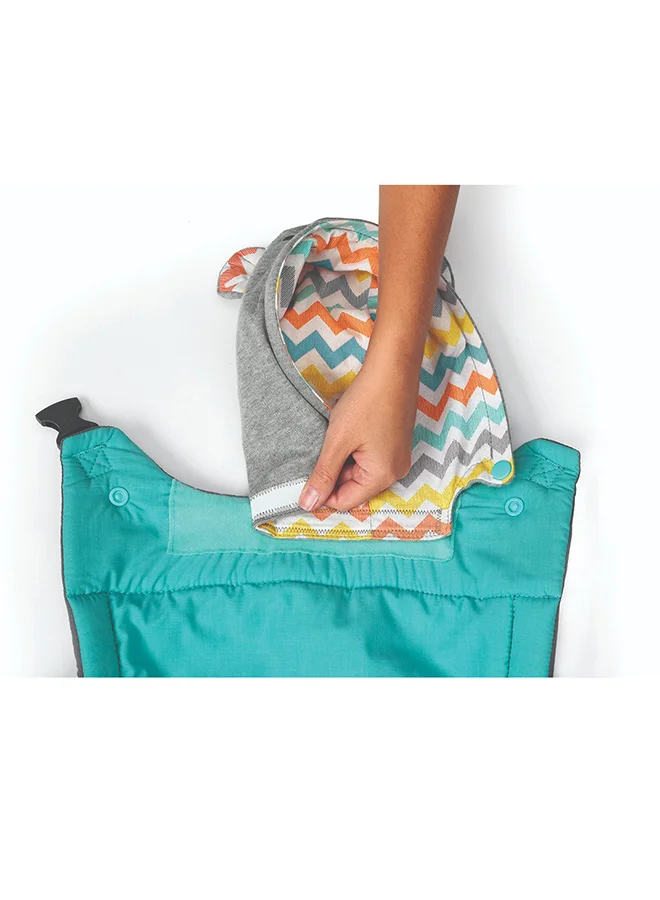إنفانتينو Cuddle Up Ergonomic Hoodie Baby Carrier One Size Carries Children From 5.4 - 18.1 kg - Black Grey