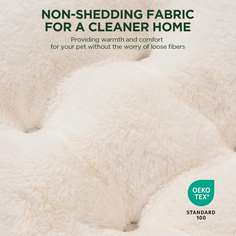 BALANCE Cat Bed Kitten Bed, Washable Round Cat Beds for Indoor Cats,Super Soft Plush Faux Fur Pet Bed for Puppy and Kitten with Anti-Slip Bottom - Image 3