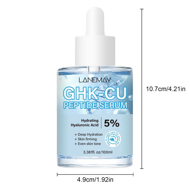 لينماي إسنس لانيماي ببتيد النحاس الأزرق (GHK-Cu) 100 مل يحتوي على 5% حمض الهيالورونيك للترطيب وشد البشرة - Image 5