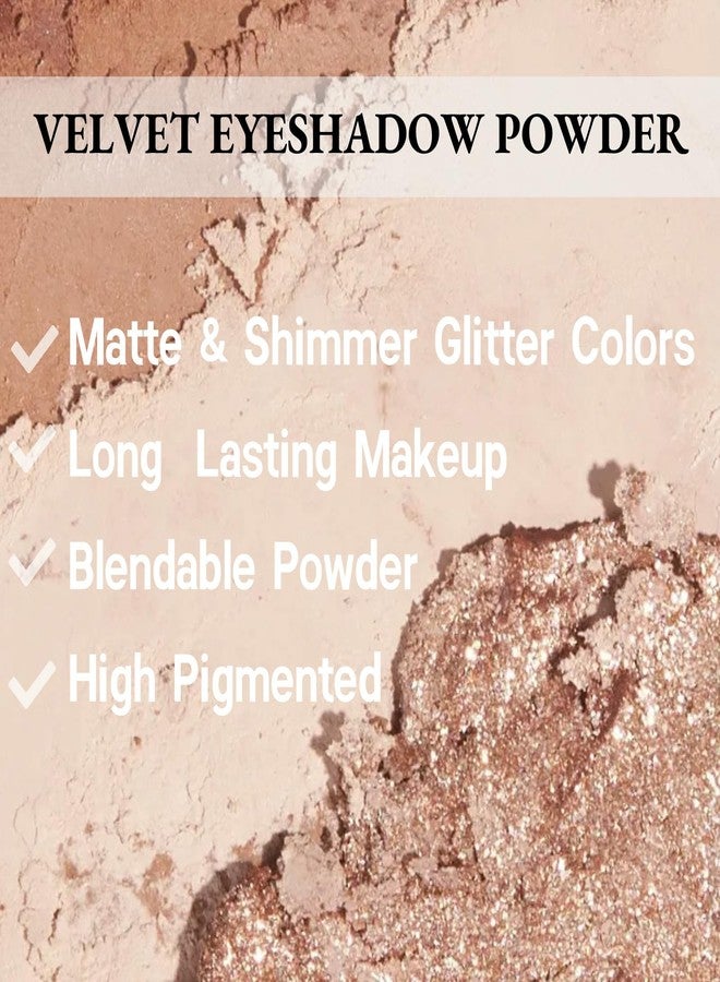 Okerker 9Colors All Glitter Eyeshadow Palette, Korean Sparkle Neutral Eye Shadow Palettes, Highly Pigmented Long Lasting Waterproof Blendable - Image 3