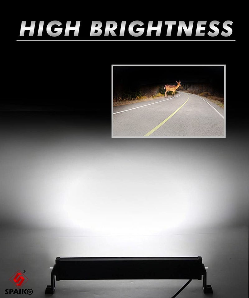 Spaiko 60 LED Mercury Bar Light LED Fog Light for Cars/Bike/Scooty) (11 Inch, White) - Image 3