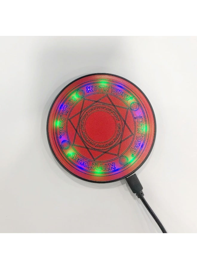 General Colorful LED Magic Circle Wireless Fast Charger - 10/15W Plastic Base Desktop Charger  - Image 2