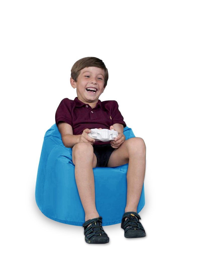 ANDERSON Ultra Soft Small Luxury Waterproof Bean Bag Chair Filling with Beans Highly Comfortable And Suitable For Kids, Light Blue Colour - Image 1