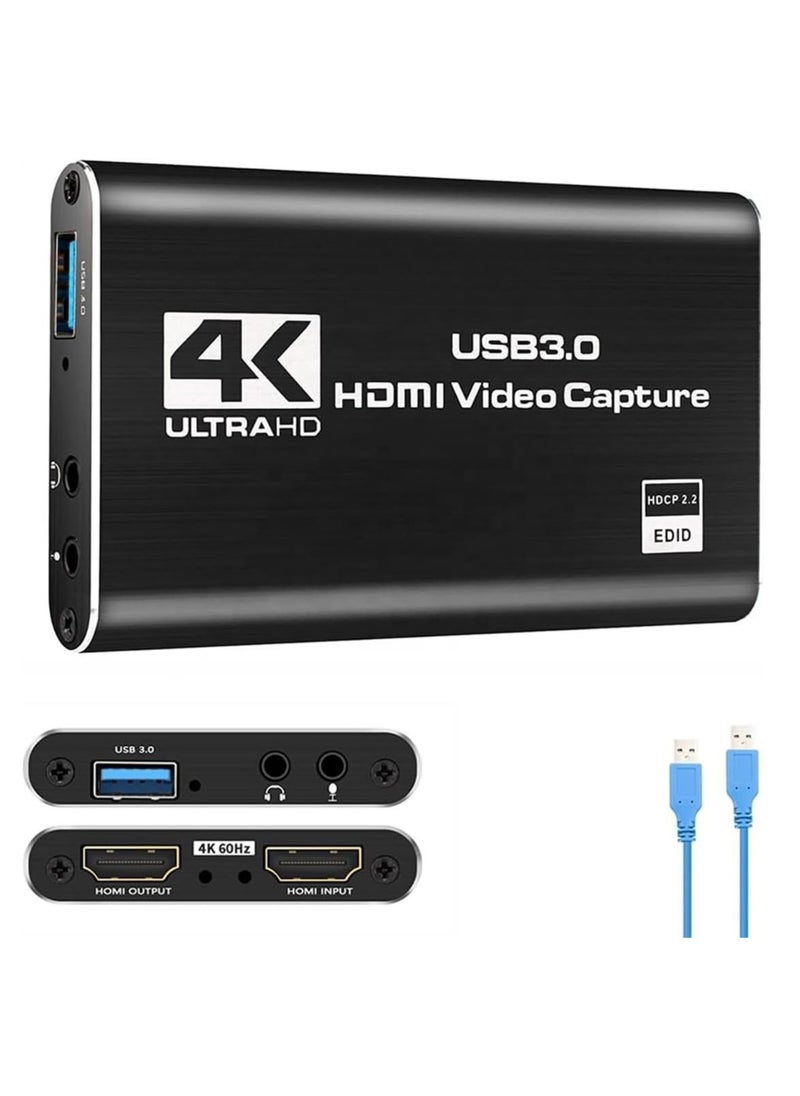 XICEN - Capture Card Nin tendo Switch, Video Capture Card, Game Capture Card 4K 1080P 60FPS, HDMI to USB 3.0 Capture Card for Streaming Work with PS 4/PC/OBS/Camera - Image 1