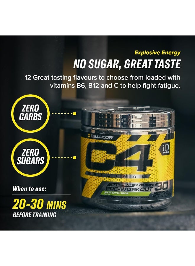 سيلوكور C4 أورجينال مسحوق بري-وورك آوت، مكمل شراب الطاقة للرجال والنساء مع الكرياتين، الكافيين، معزز أكسيد النيتريك، السيترولين وبيتا ألانين — نكهة البرتقال المنعش (Orange Burst) — 60 حصة (قد يختلف شكل العبوة) - Image 4