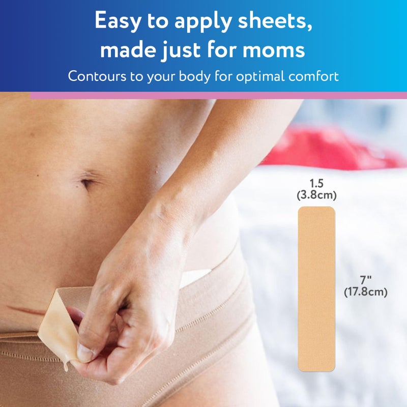 ScarAway Advanced Silicone Scar Sheets for C-Section, Reusable Strips (1.5â€ x 7â€) for Hypertrophic and Keloid Scars from C-Section & Other Surgeries, 4 Sheets - Image 5