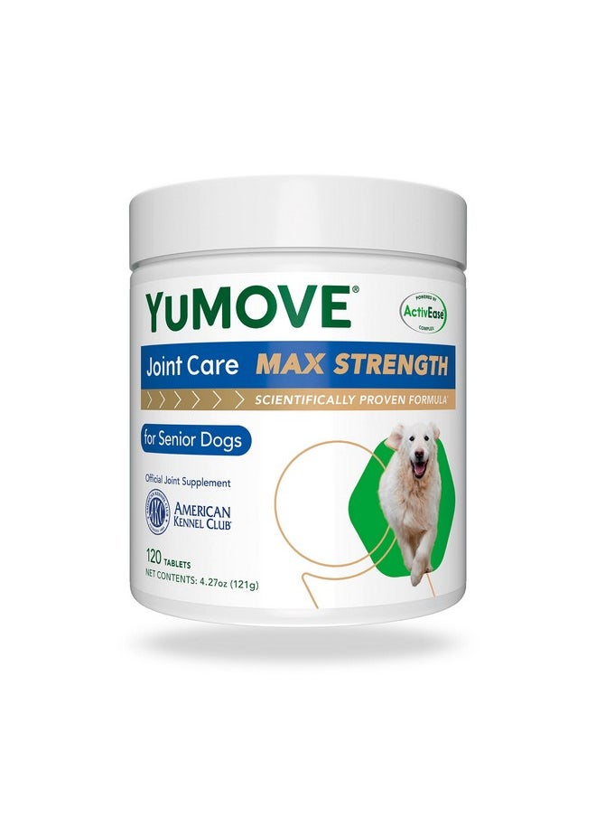 Yumove - YuMOVE Hip & Joint Supplement for Dogs with Glucosamine, Chondroitin, Omega 3, Hyaluronic Acid, Green Lipped Mussel, & Fish Oil for Dogs - Max Strength - for Senior Dogs 120 Tablets - Image 1
