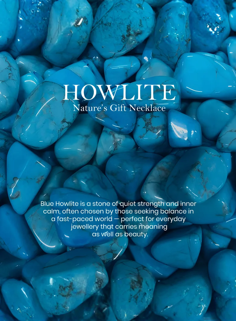 British Fossils Natures Gift Necklace Howlite