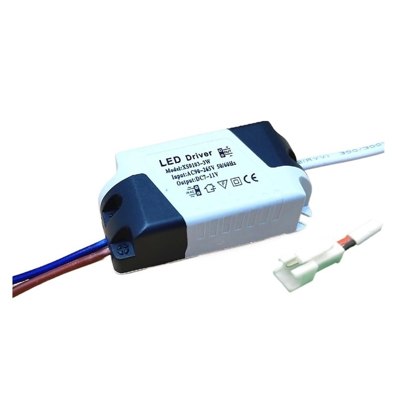 LED Driver Power Supply 3W 5W 7W 12W Constant Current For Ceiling Light Downlight Spotlight With 3X1W Male Plug - Image 1