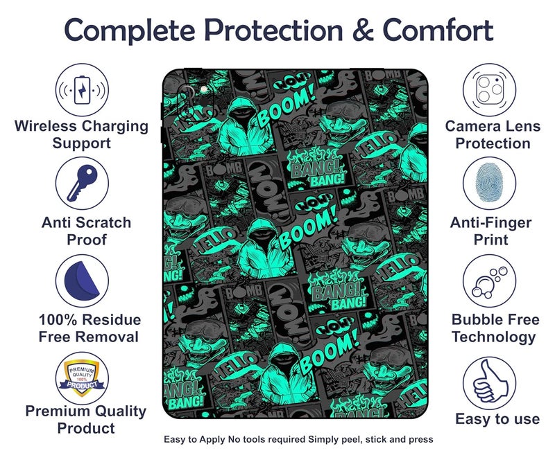 WRAP CRAFT Skin Compatible with iPad Pro 11 inch 4th Generation, 2022 Skin Revamp Your tablet's Style with This Protective & Fashionable Tablet Skin; DP-040 - Image 3