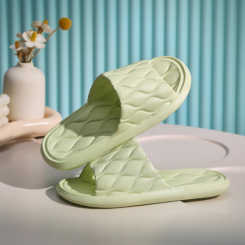 Men's and Women's Home Slippers, Non-Slip Soft Sole for Bathroom and Hotel Use